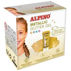 Blizgus gelis vaikams Alpino metallic glitter, auksinis kaina ir informacija | Kosmetika vaikams ir mamoms | pigu.lt