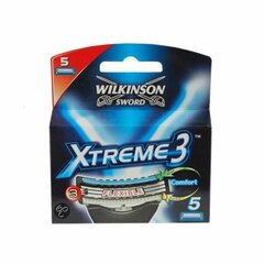 Skutimosi galvutės Wilkinson Sword Xtreme3, 5 vnt. kaina ir informacija | Skutimosi priemonės ir kosmetika | pigu.lt