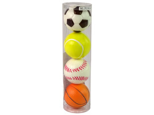Набор мягких мячей, 7 см, 4 шт. цена и информация | Игрушки для песка, воды, пляжа | pigu.lt