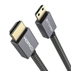 Blitzwolf BW-HDC4 HDMI to HDMI cable 4K, 1.2m (black) цена и информация | Кабели и провода | pigu.lt