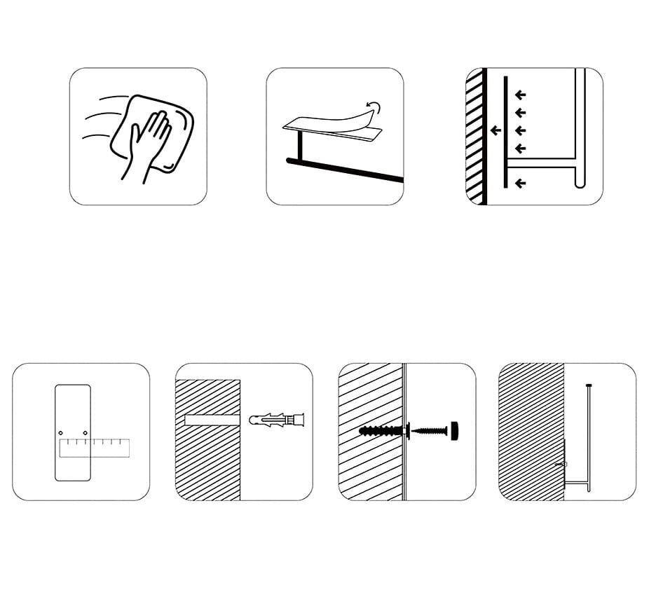 Popierinių rankšluosčių laikiklis, 33,5 x6 x 14,5 cm kaina ir informacija | Virtuvės įrankiai | pigu.lt