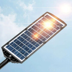LED šviestuvas su saulės baterija, 1200 W цена и информация | Уличные светильники | pigu.lt