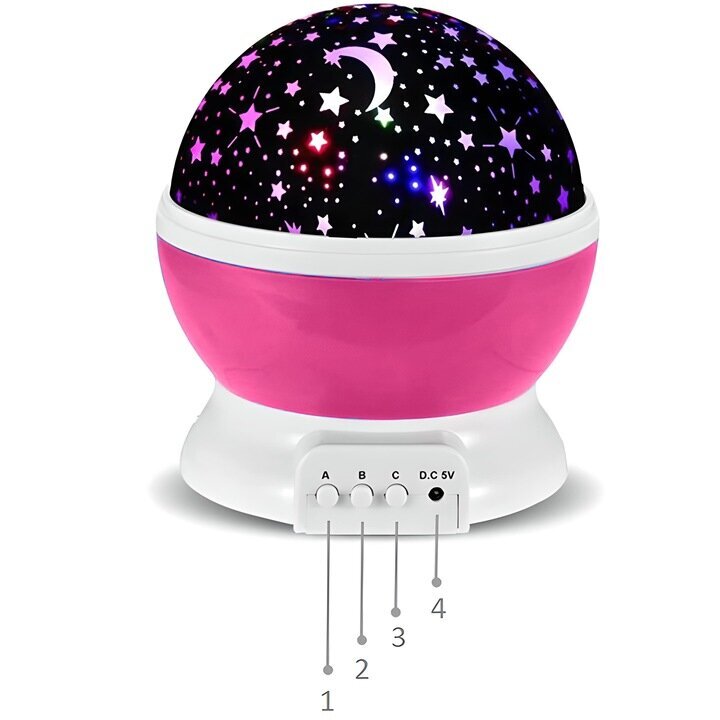 Mini Magic LED Ball naktinė lemputė - šviesos projektorius цена и информация | Vaikiški šviestuvai | pigu.lt