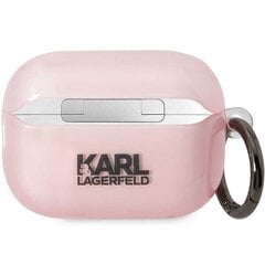 Karl Lagerfeld KLAP2HNCHTCP Airpods Pro 2 cover pink|pink Ikonik Choupette цена и информация | Karl Lagerfeld Компьютерная техника | pigu.lt