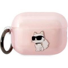 Karl Lagerfeld KLAP2HNCHTCP Airpods Pro 2 cover pink|pink Ikonik Choupette цена и информация | Аксессуары для наушников | pigu.lt