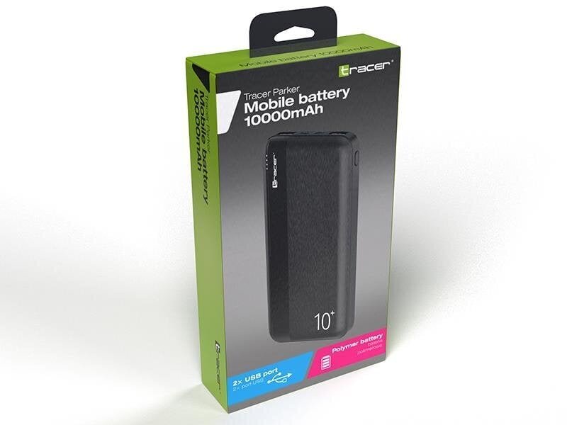 Tracer TRABAT47096 10000mAh цена и информация | Atsarginiai maitinimo šaltiniai (power bank) | pigu.lt