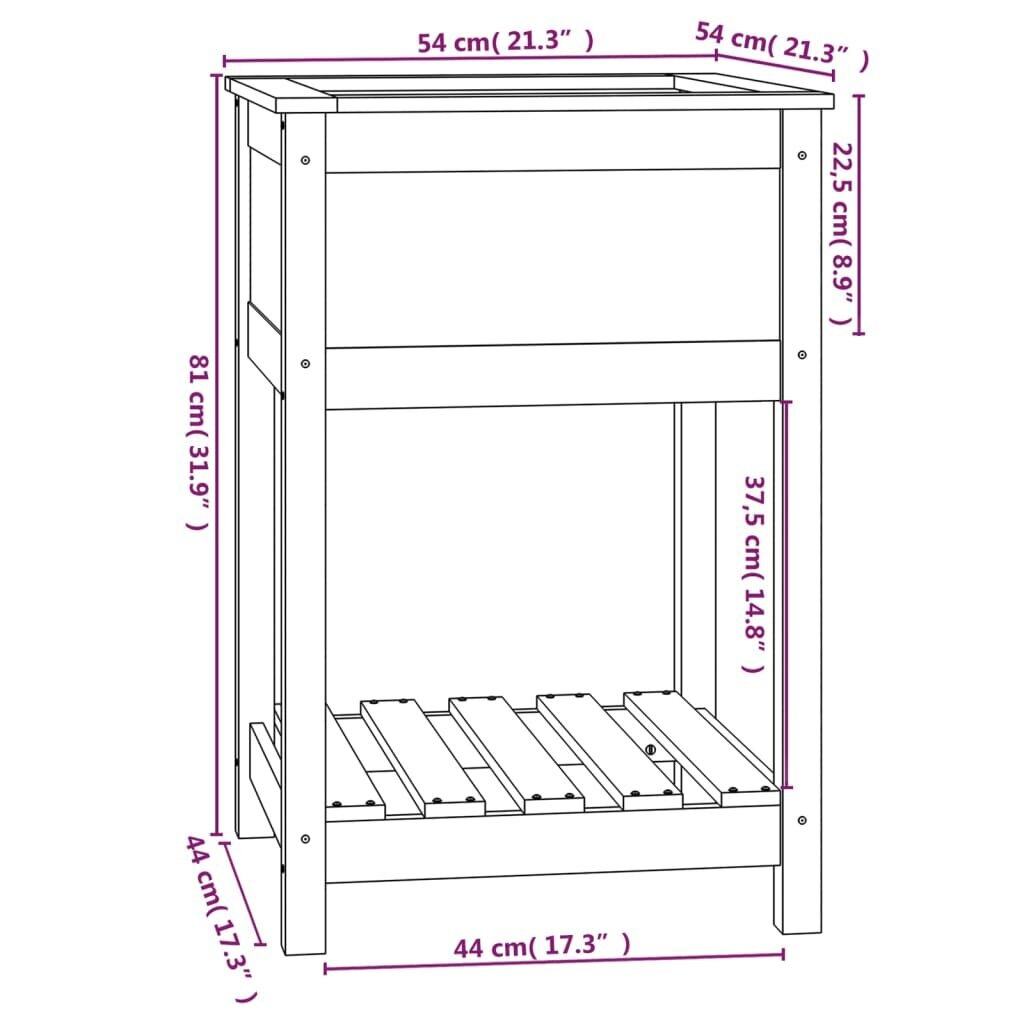 Lovelis su lentyna 81 cm kaina ir informacija | Loveliai | pigu.lt