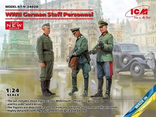 Klijuojamas modelis ICM 24020 WWII German Staff Personnel 1/24 kaina ir informacija | Klijuojami modeliai | pigu.lt