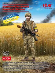 Klijuojamas modelis ICM 16104 Soldier of the Armed Forces of Ukraine 1/16 цена и информация | Склеиваемые модели | pigu.lt