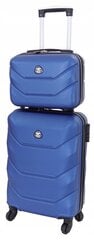 Lagaminų rinkinys Gravitt 30L, mėlynas kaina ir informacija | Чемоданы, дорожные сумки | pigu.lt