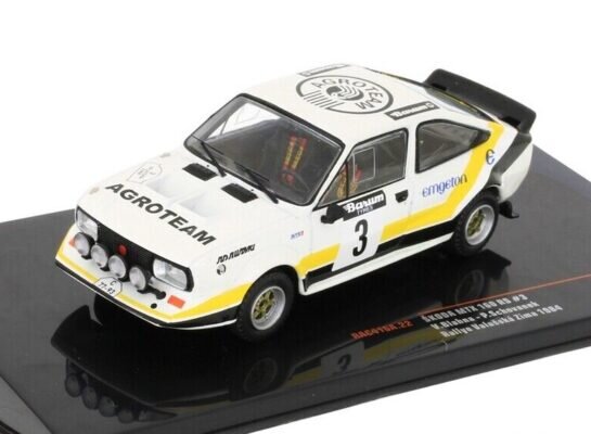 Skoda MTX 160 RS Valasska Zima Rallye 1984 V.Blahna/P.Schovanek 1:43 IXO RAC416A kaina ir informacija | Kolekciniai modeliukai | pigu.lt