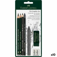 Pieštukų rinkinys Faber-Castell, 10 vnt kaina ir informacija | Piešimo, tapybos, lipdymo reikmenys | pigu.lt