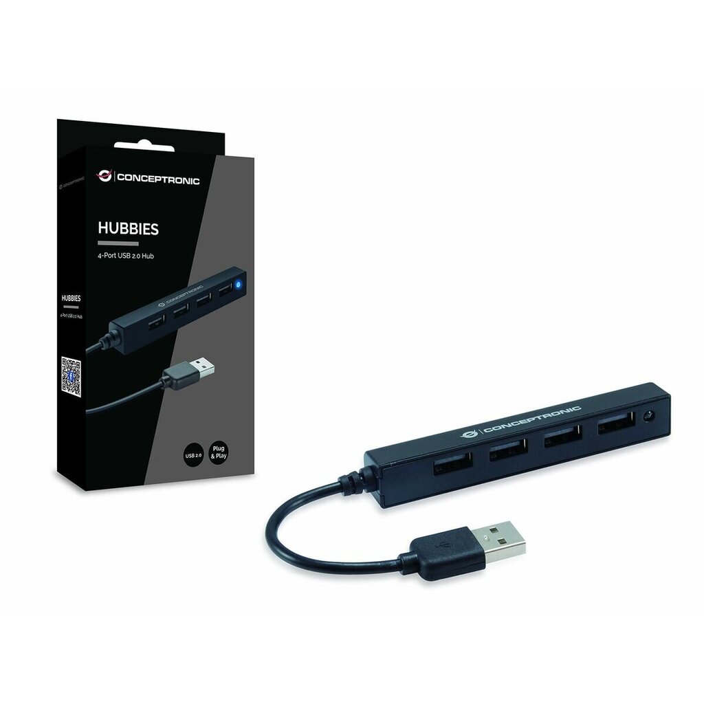 USB šakotuvas Conceptronic HUBBIES05B, USB 2.0 kaina ir informacija | Adapteriai, USB šakotuvai | pigu.lt