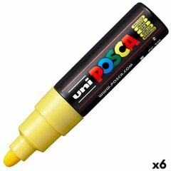 Фетр POSCA PC-7M, жёлтый, 6 шт. цена и информация | Принадлежности для рисования, лепки | pigu.lt