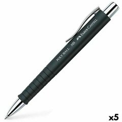 Ручка Faber-Castell Poly Ball XB, чёрный, 5 штук цена и информация | Письменные принадлежности | pigu.lt