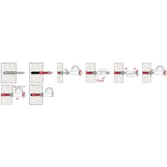 Закрытый сокет Fischer 8 x 40 мм, 6 штук цена и информация | Механические инструменты | pigu.lt