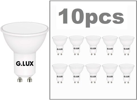 LED лампочки G.LUX GR-LED-GU10-PA9-8W 4000K, 10шт. упаковка цена и информация | Электрические лампы | pigu.lt