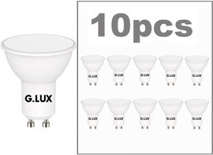 LED лампочки G.LUX GR-LED-GU10-PA9-8W 4000K, 10шт. упаковка цена и информация | Электрические лампы | pigu.lt