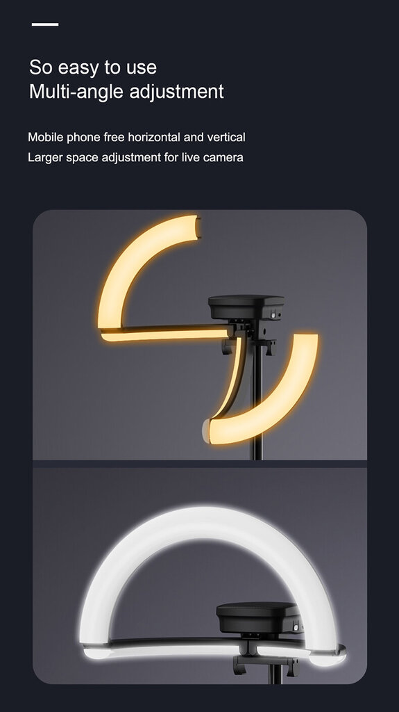 Cyke YY-1 LED šviestuvas kaina ir informacija | Fotografijos apšvietimo įranga | pigu.lt
