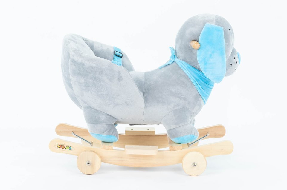 Minkštas supamas žaislas Inna Šuniukas, mėlynas kaina ir informacija | Žaislai kūdikiams | pigu.lt