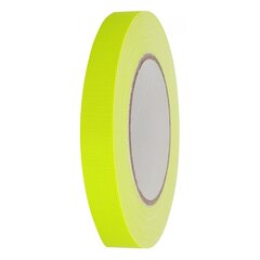 Lipni juosta Neon gaffer 19mm x 25m, geltona kaina ir informacija | Sandarinimo medžiagos | pigu.lt