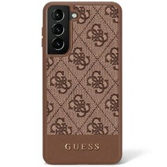 Guess GUHCS23SG4GLBR S23 S911 brązowy|brown hardcase 4G Stripe Collection цена и информация | Чехлы для телефонов | pigu.lt