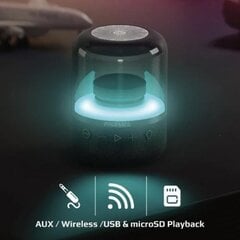 PROMATE Glitz LumiSound® 360° Surround Bluetooth Портативная Колонка цена и информация | Аудиоколонки | pigu.lt