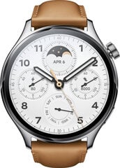 Xiaomi Watch S1 Pro Silver/Brown kaina ir informacija | Išmanieji laikrodžiai (smartwatch) | pigu.lt