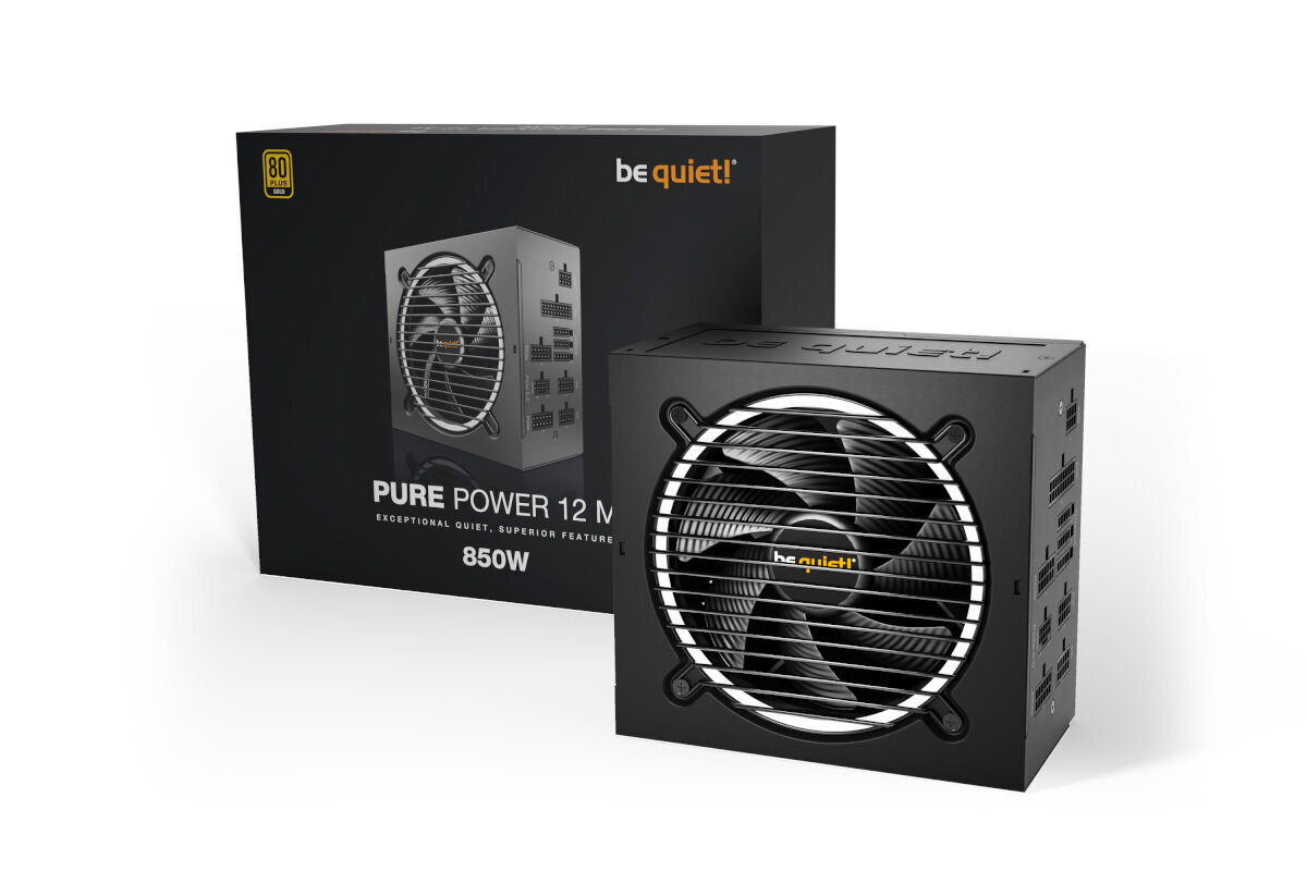 Be Quiet! Pure Power 12 M - 850W BN344 kaina ir informacija | Maitinimo šaltiniai (PSU) | pigu.lt