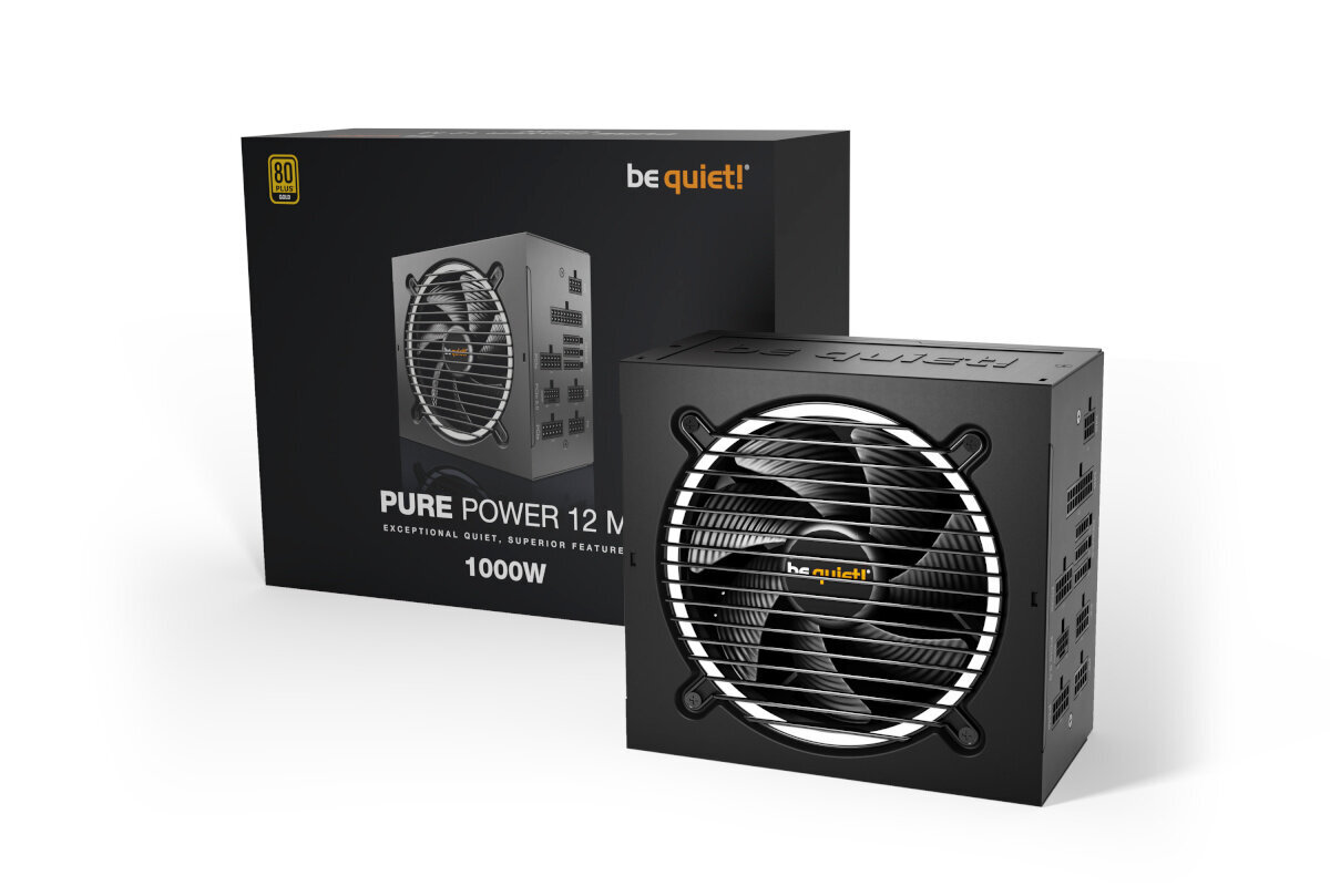 Be Quiet! Pure Power 12 M - 1000W BN345 цена и информация | Maitinimo šaltiniai (PSU) | pigu.lt