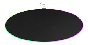 DELTACO DFP430 RGB grindų kilimėlis 110x110cm kaina ir informacija | Biuro kėdės | pigu.lt