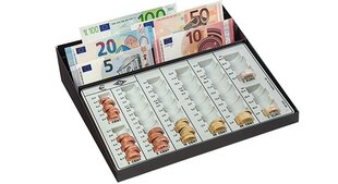 Metalinis pinigų dėklas/skaičiuotuvas Wedo kaina ir informacija | Kanceliarinės prekės | pigu.lt