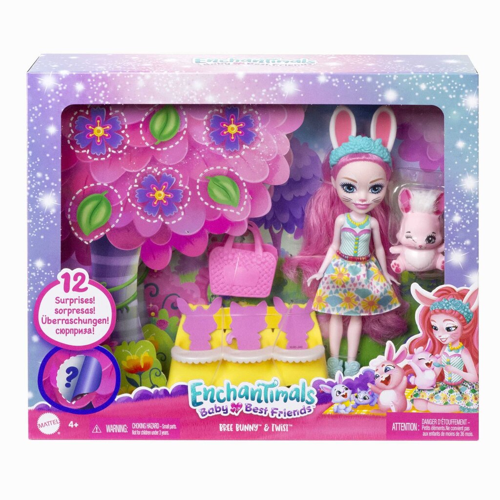 Lėlė su priedais Enchantimals Baby Best Friends kaina ir informacija | Žaislai mergaitėms | pigu.lt