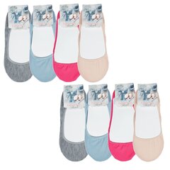 Kojinaitės moterims 6691-2, įvairių spalvų, 4 poros kaina ir informacija | Moteriškos kojinės | pigu.lt