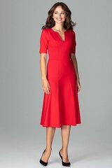Suknelė moterims Lenitif LKK120304.1903, raudona kaina ir informacija | Suknelės | pigu.lt