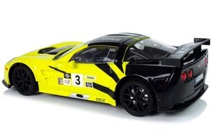 Nuotoliniu būdu valdomas sportinis automobilis Corvette C6.R, geltonas цена и информация | Игрушки для мальчиков | pigu.lt