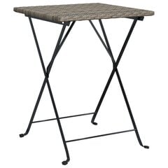 Sulankstomas bistro stalas, pilkas, 55x54x71cm kaina ir informacija | Lauko stalai, staliukai | pigu.lt