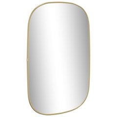 Sieninis veidrodis, auksinis, 70x45cm цена и информация | Зеркала | pigu.lt