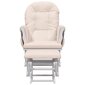 Supama kėdė su pakoja, šviesiai rožinė kaina ir informacija | Svetainės foteliai | pigu.lt
