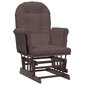 Supama kėdė su pakoja, ruda цена и информация | Svetainės foteliai | pigu.lt