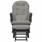 Supama kėdė su pakoja, šviesiai pilka kaina ir informacija | Svetainės foteliai | pigu.lt
