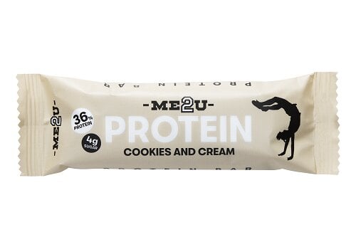 Proteino batonėlis Me2U, Cookies Cream, 55 g kaina | pigu.lt