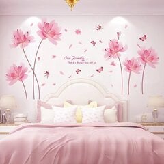 Interjero lipdukas Rožinės gėlės kaina ir informacija | Interjero lipdukai | pigu.lt