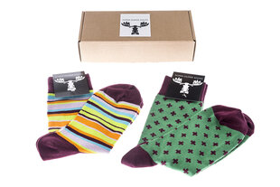 Kojinės vyrams Super Duper Socks, įvairių spalvų, 2 poros kaina ir informacija | Vyriškos kojinės | pigu.lt