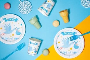 Одноразовые бумажные стаканчики Baby Shower «It`s a Boy», 220 мл, 6 шт, 8235 цена и информация | Праздничная одноразовая посуда | pigu.lt