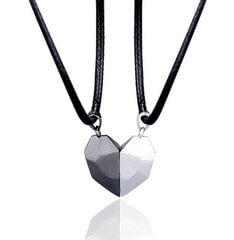Ожерелье из двух частей в форме сердца с магнитной застежкой цена и информация | Украшения на шею | pigu.lt