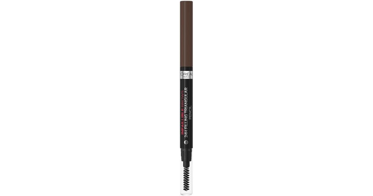 Antakių pieštukas L'Oréal Paris Infaillible Brows 24h Filling Triangular Pencil 3.0 Brunette, 1 ml цена и информация | Antakių dažai, pieštukai | pigu.lt