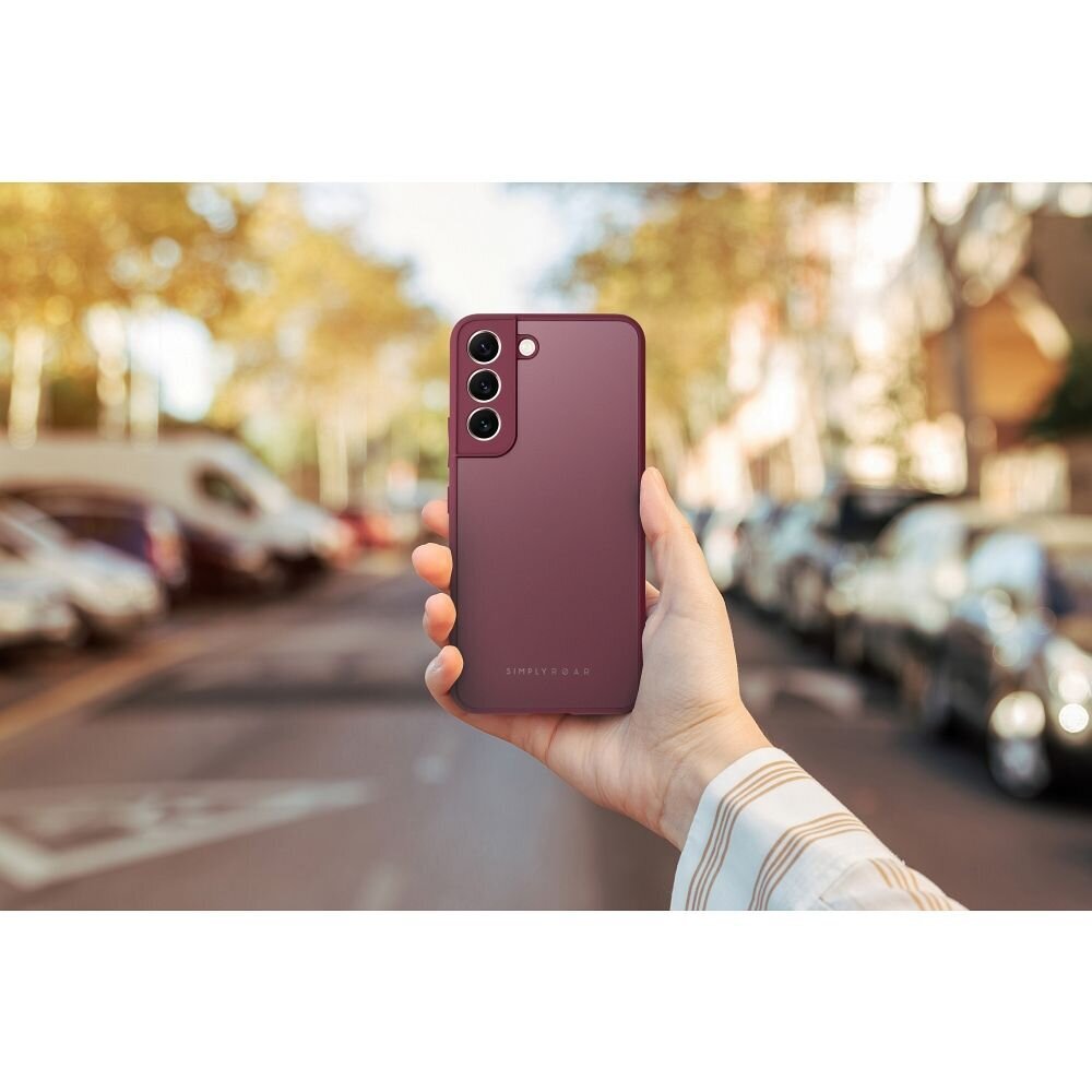 Roar Matte Glass skirtas Samsung Galaxy S22 Plus , raudonas kaina ir informacija | Telefono dėklai | pigu.lt