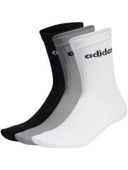 Adidas Linear Crew Cushioned 3P kojinės Juoda,Balta,PilkaIC1302 kaina ir informacija | Moteriškos kojinės | pigu.lt