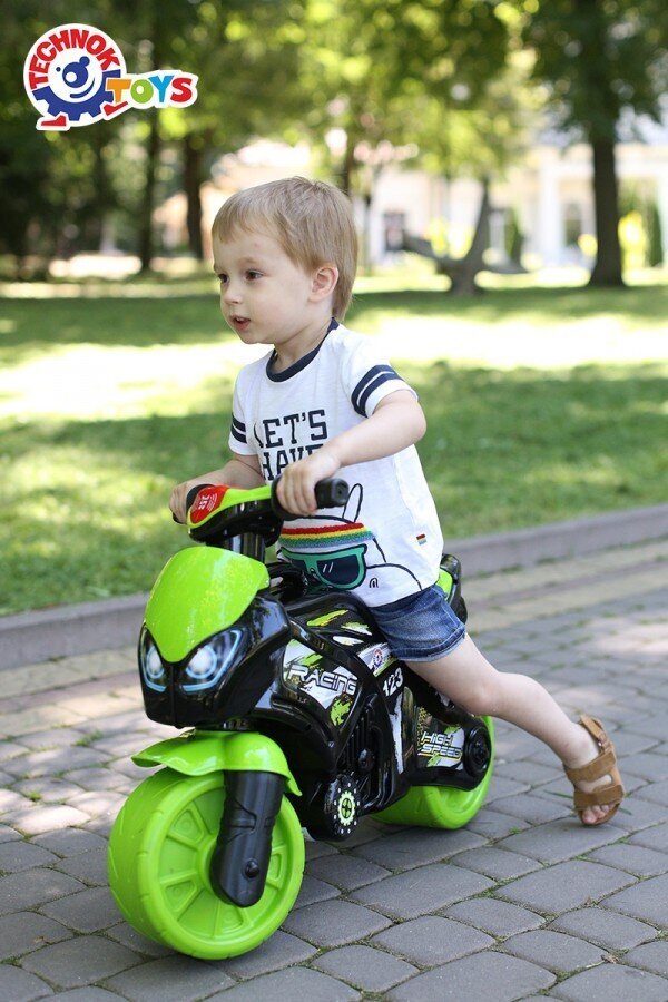Paspiriamas motociklas TechnoK, Žalias kaina ir informacija | Žaislai berniukams | pigu.lt